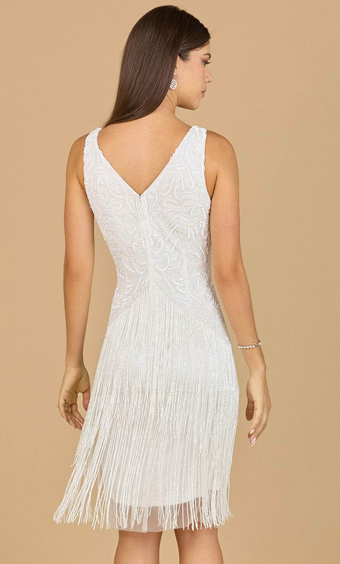 Lara Dresses 51134 - Fringed Skirt Cocktail Dress Special Occasion Dress