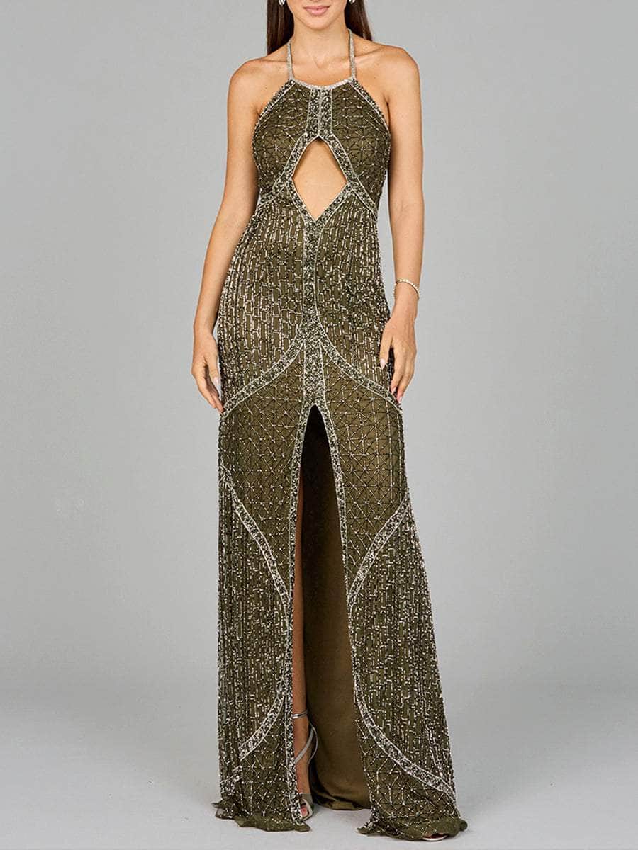 Lara Dresses 9945 - Cut-Out Beaded Dress Special Occasion Dresses