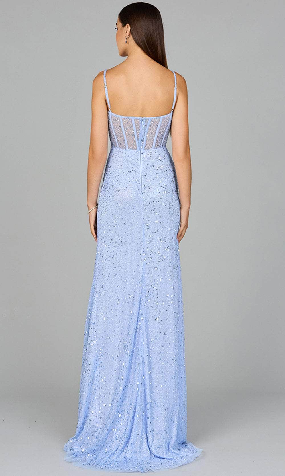 Lara Dresses 9960 - Beaded High Slit Evening Dress Special Occasion Dresses