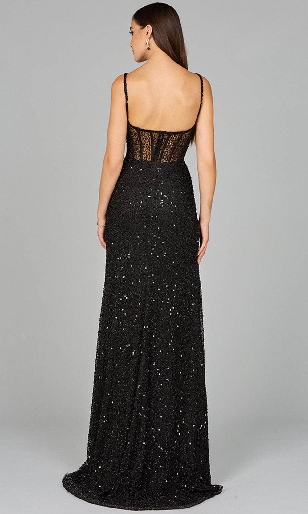 Lara Dresses 9960 - Beaded High Slit Evening Dress Special Occasion Dresses