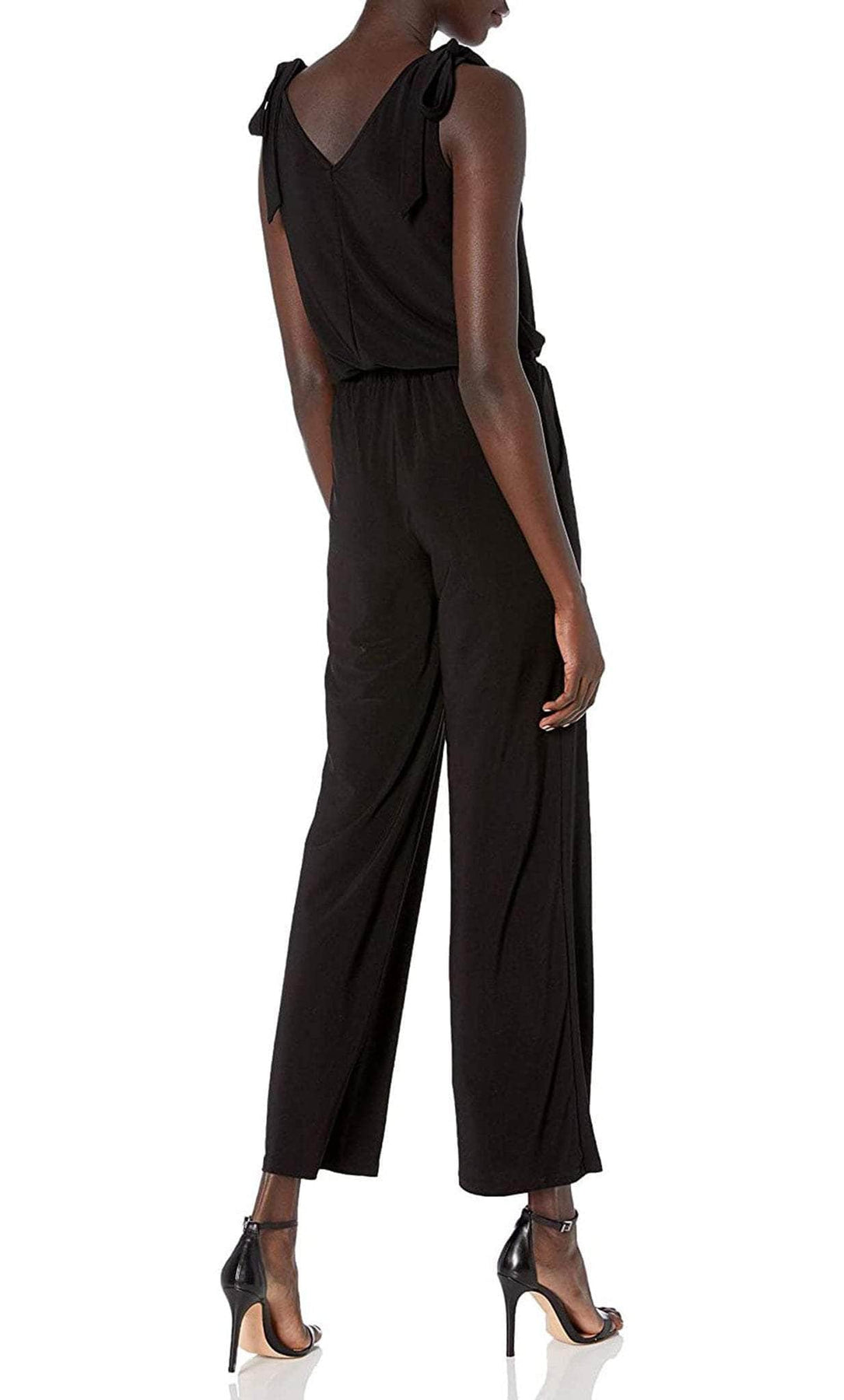 Laundry HP01K95 - Sleeveless Tie Shoulder Jumpsuit Evening Dresses
