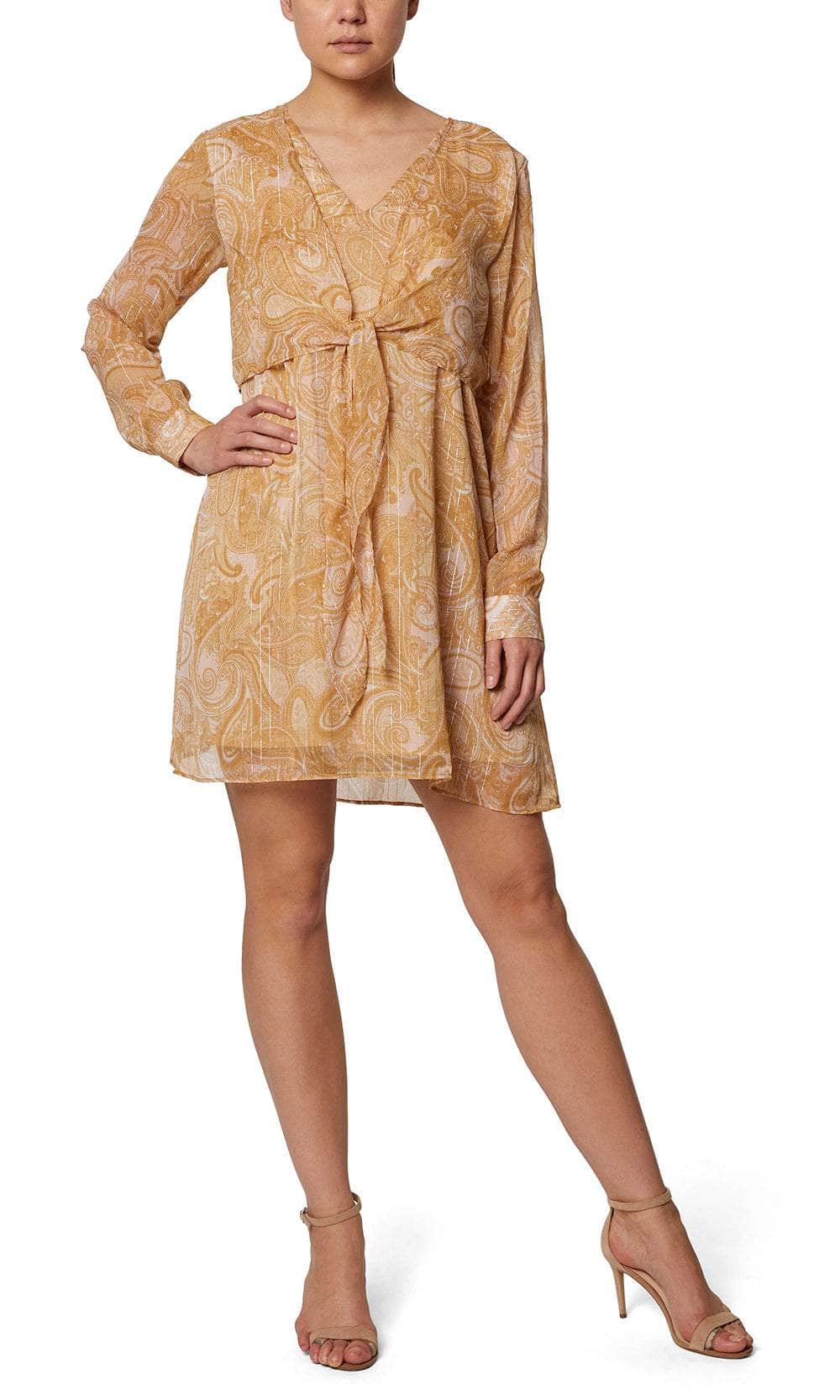 Laundry HU07D78 - Tie Front Print Dress Cocktail Dresses 0 / Multi