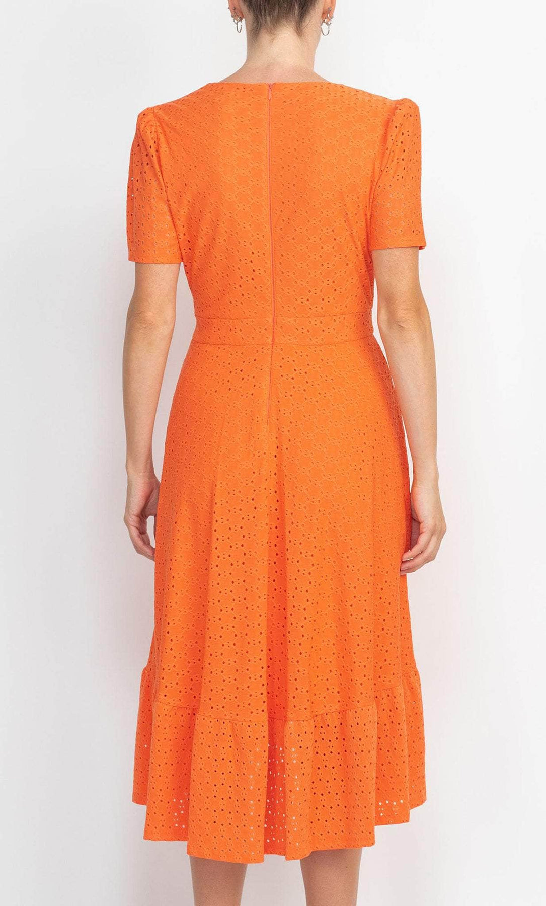 London Times T5649M - Lace A-line Faux Wrap Casual Dress Special Occasion Dress