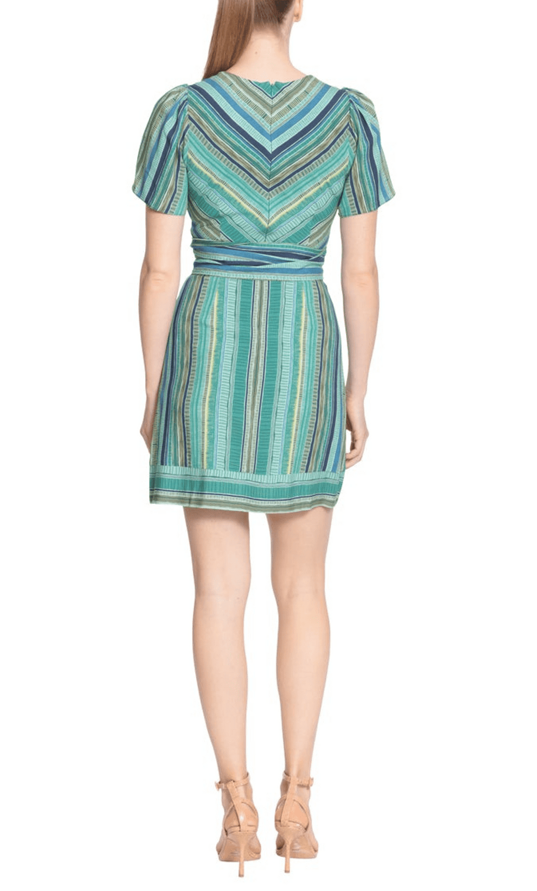 London Times T6302M - Printed Short Dress Special Occasion Dress