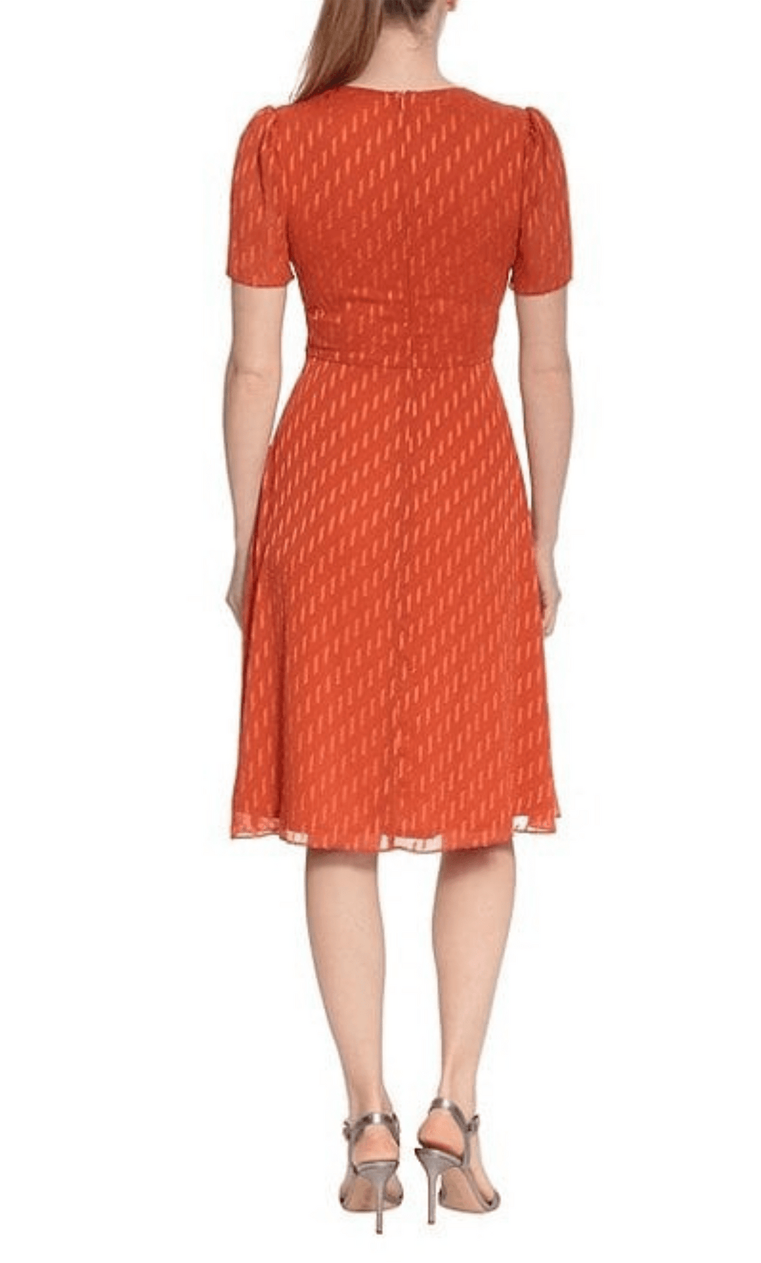 London Times T6337M - High Waist Midi A-line Dress Special Occasion Dress