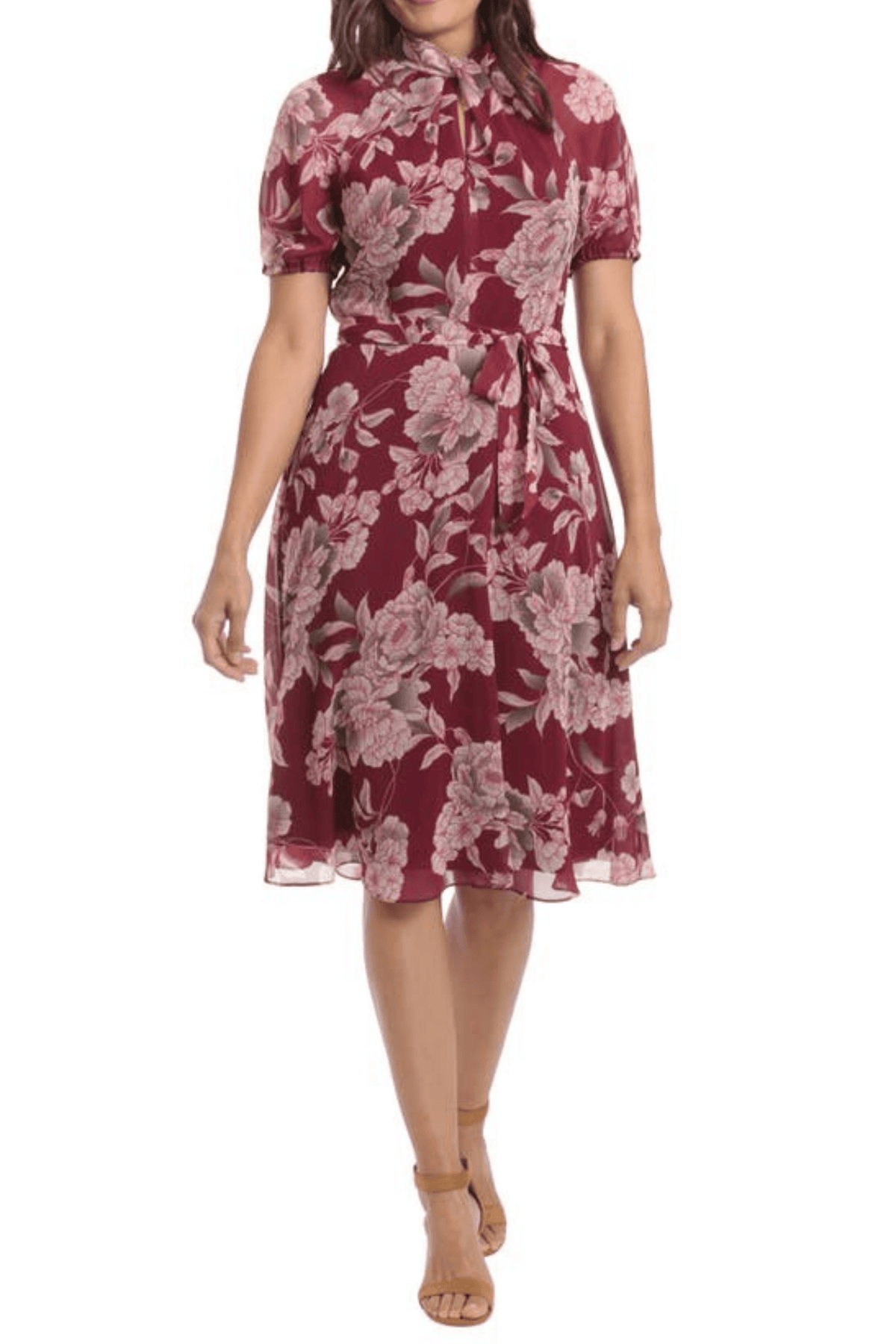 London Times T6521M - High Neck A-Line Casual Dress Special Occasion Dresses