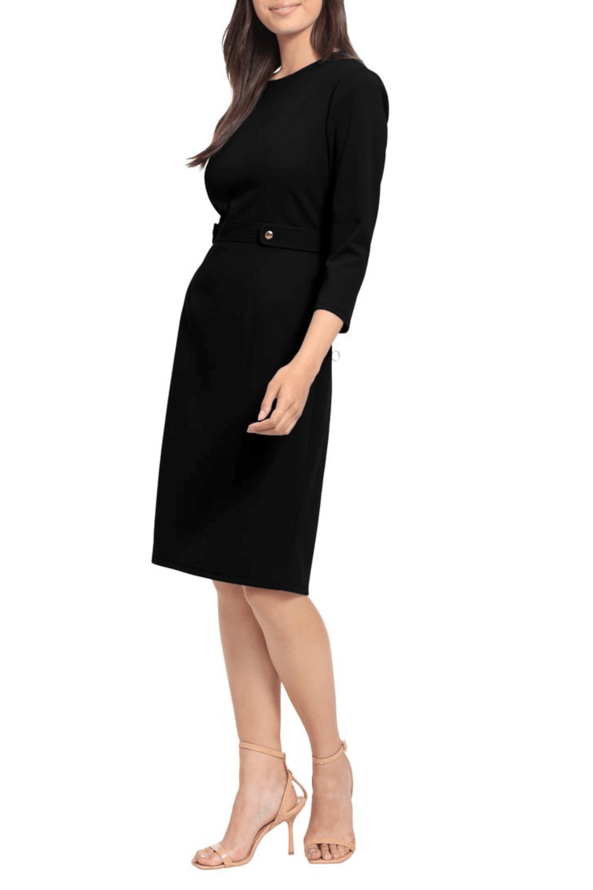 London Times T6566M - Quarter Sleeve Sheath Dress Special Occasion Dresses