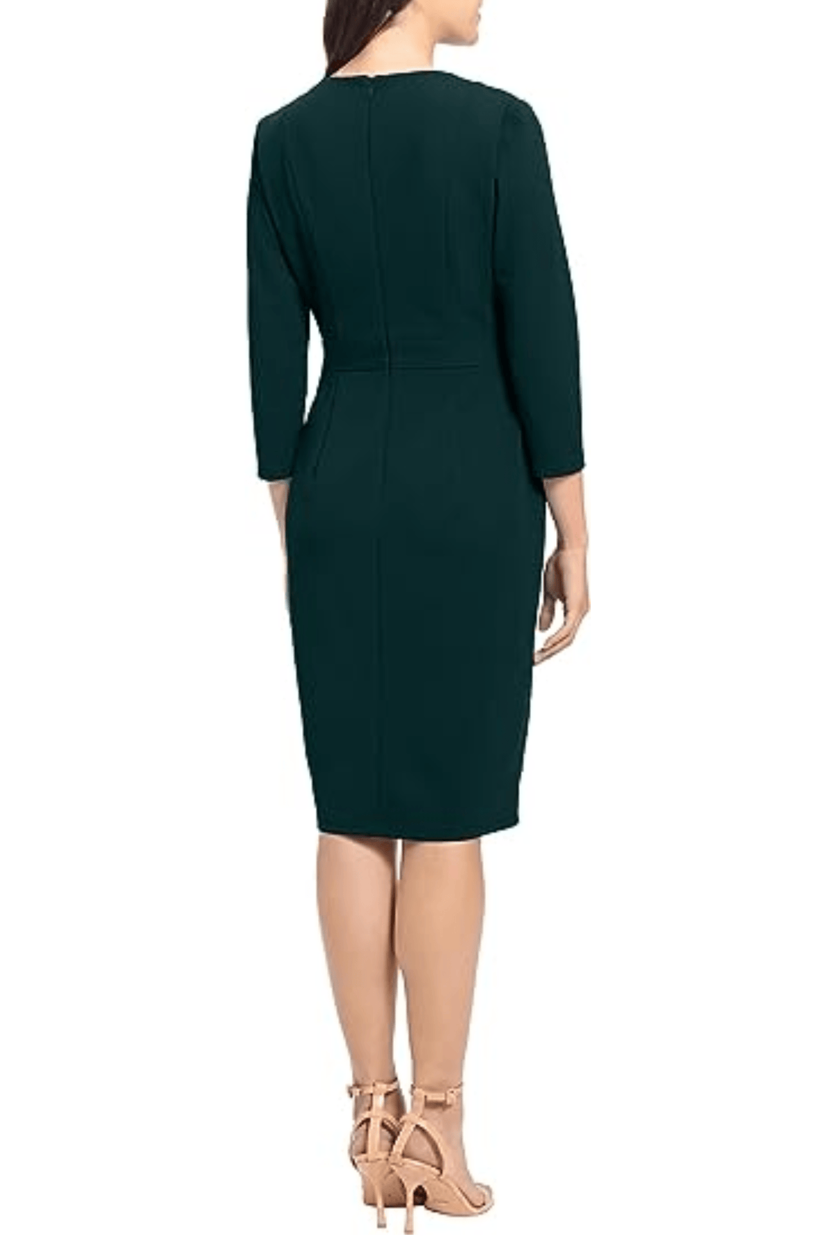 London Times T6566M - Quarter Sleeve Sheath Dress Special Occasion Dresses