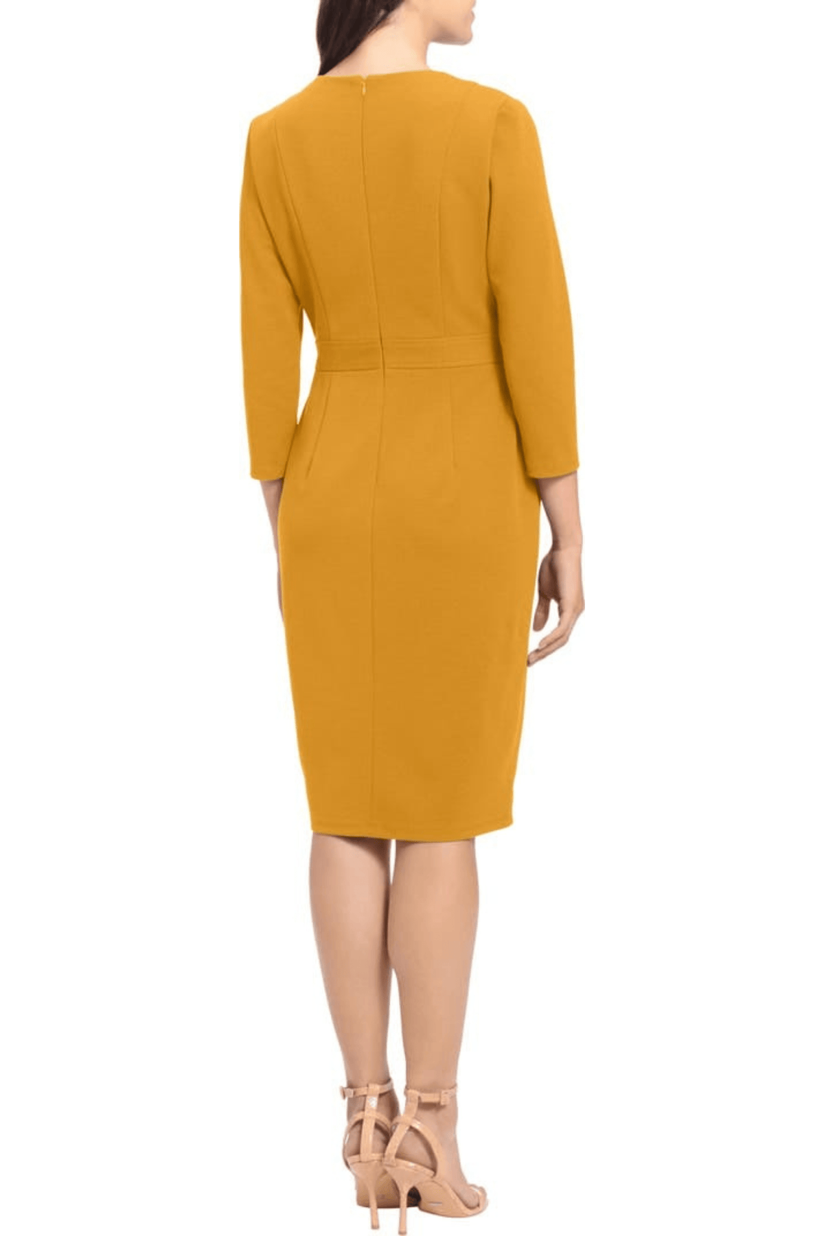 London Times T6566M - Quarter Sleeve Sheath Dress Special Occasion Dresses