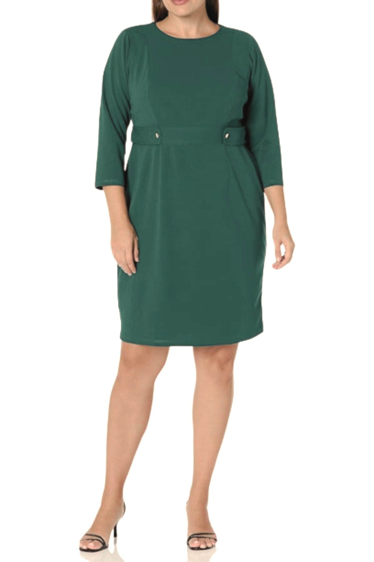 London Times T6566M - Quarter Sleeve Sheath Dress Special Occasion Dresses