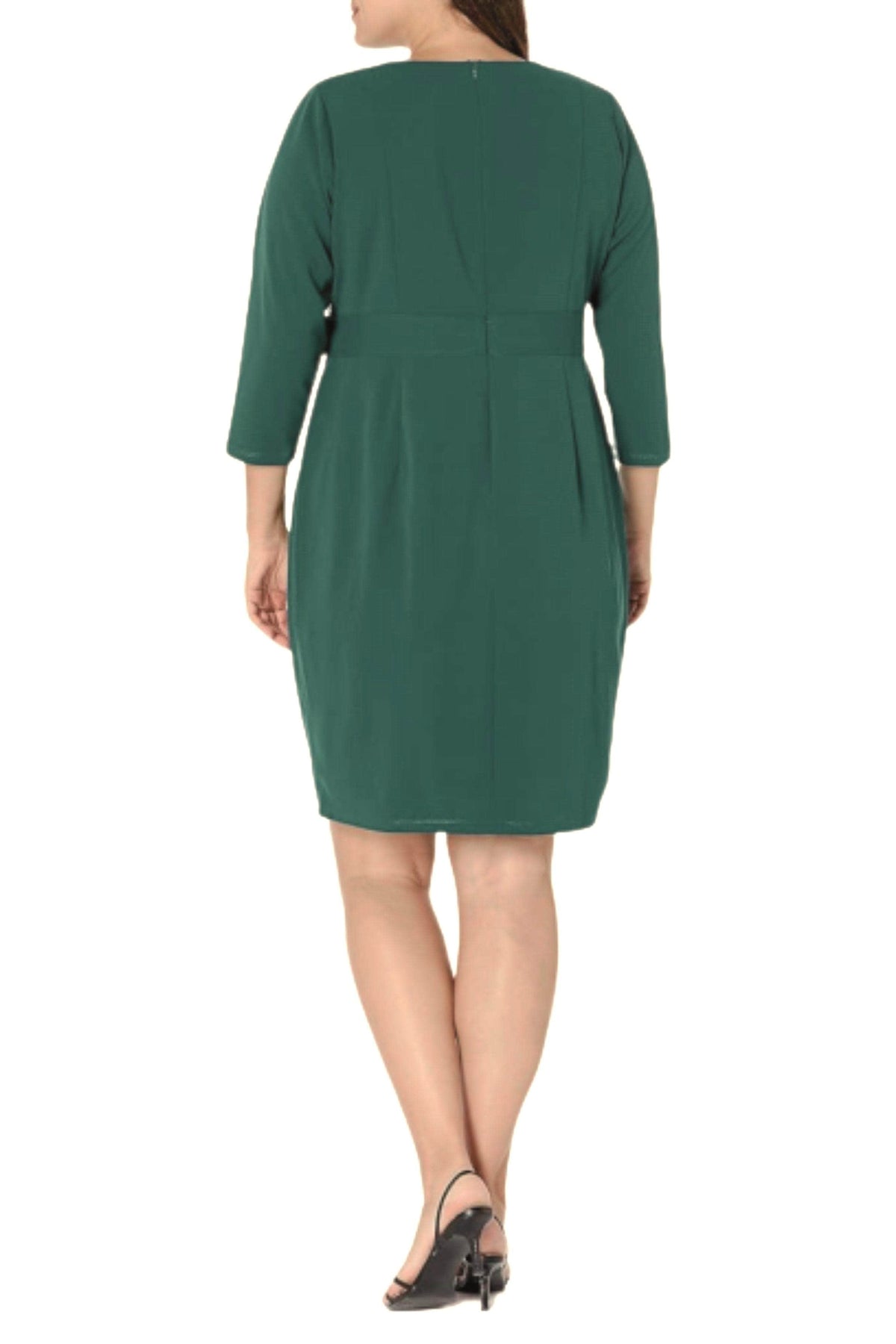 London Times T6566M - Quarter Sleeve Sheath Dress Special Occasion Dresses