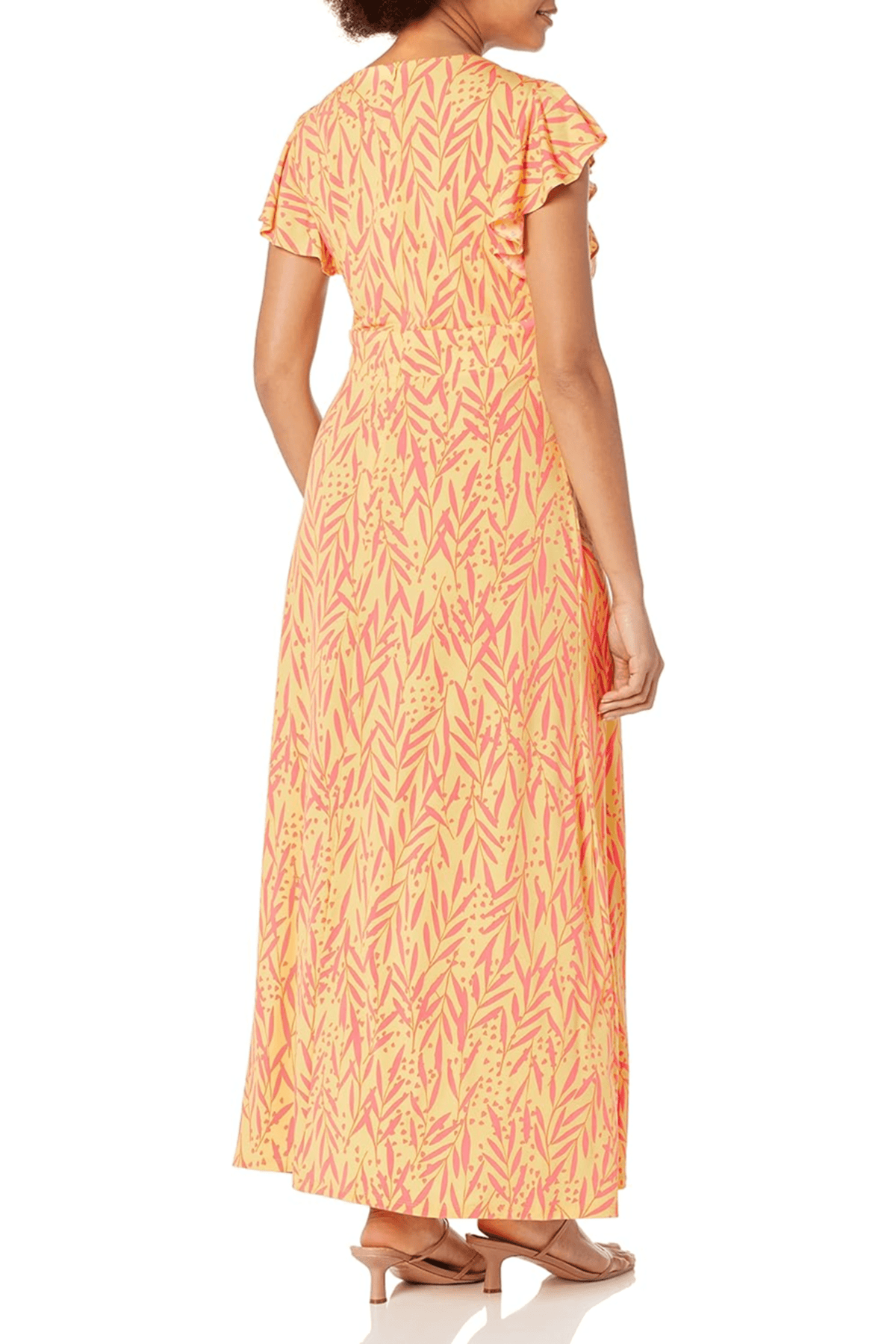 London Times T6813M - Flutter Sleeve Floral Dress Special Occasion Dresses