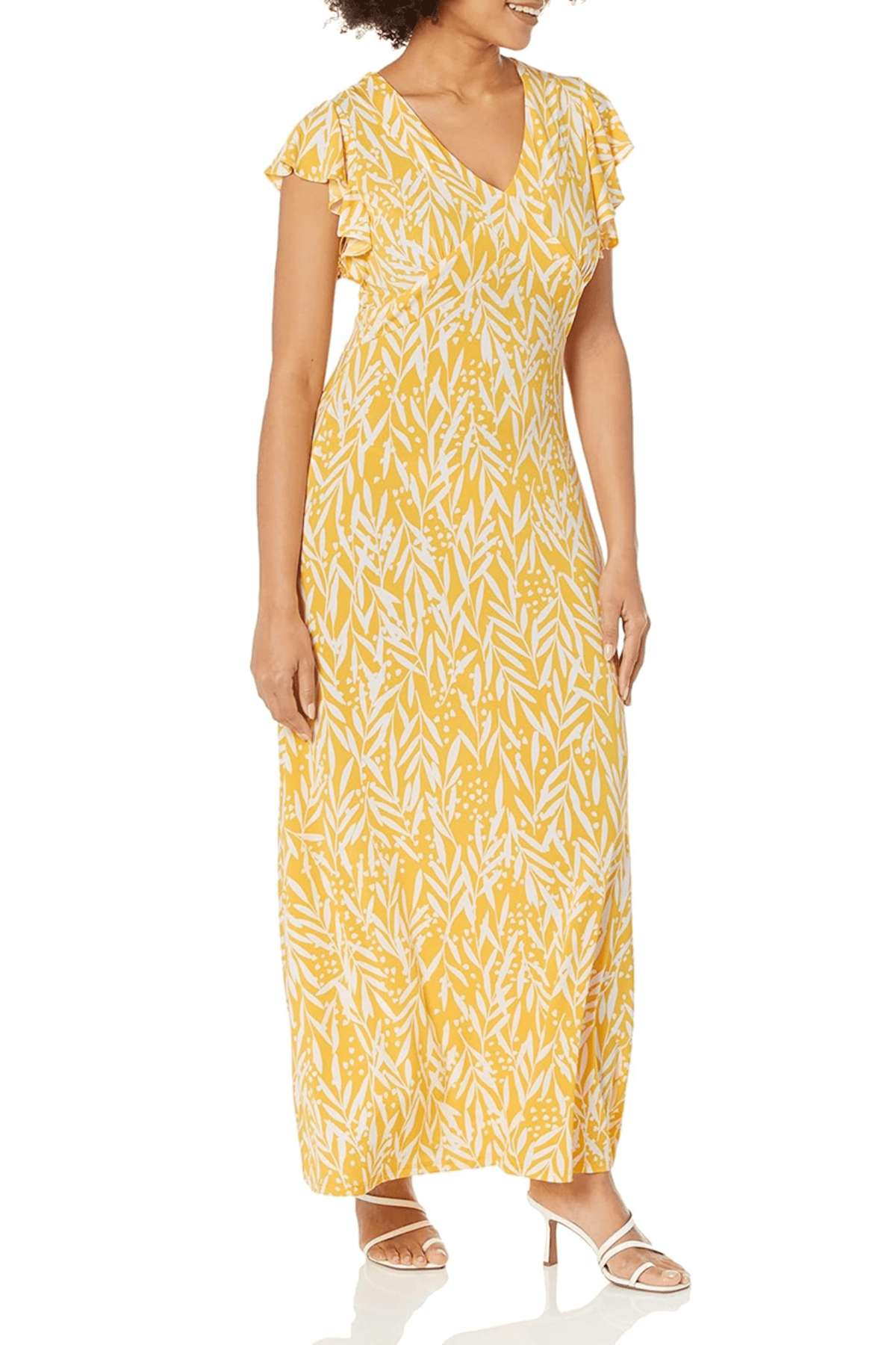 London Times T6813M - Flutter Sleeve Floral Dress Special Occasion Dresses