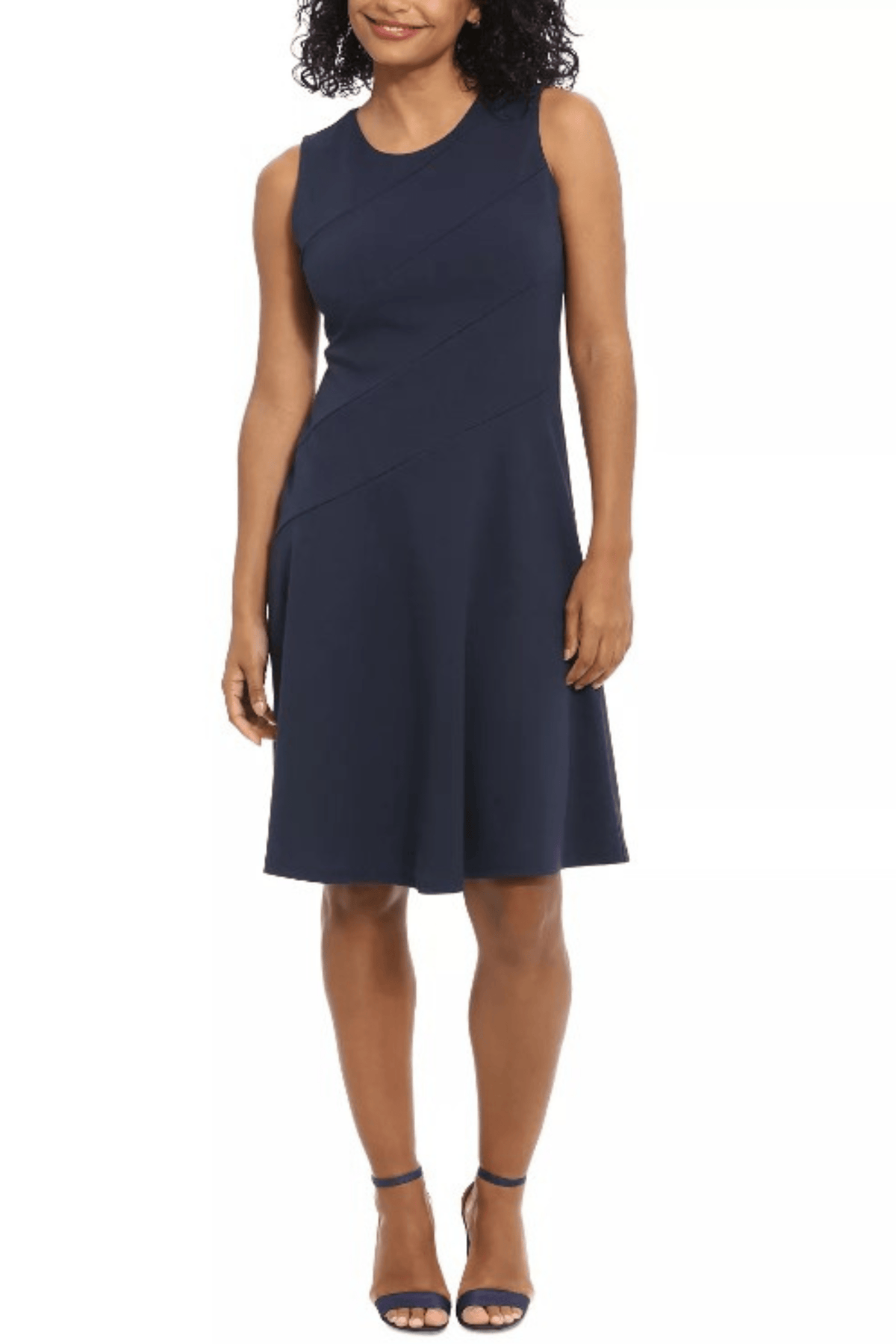 London Times T6949M - Asymmetrical Detail Dress Special Occasion Dresses