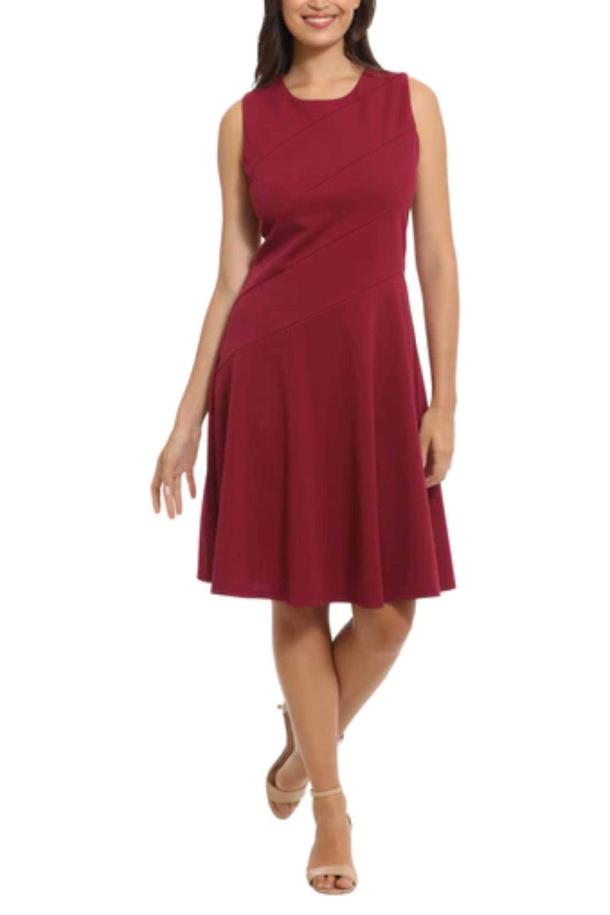 London Times T6949M - Asymmetrical Detail Dress Special Occasion Dresses