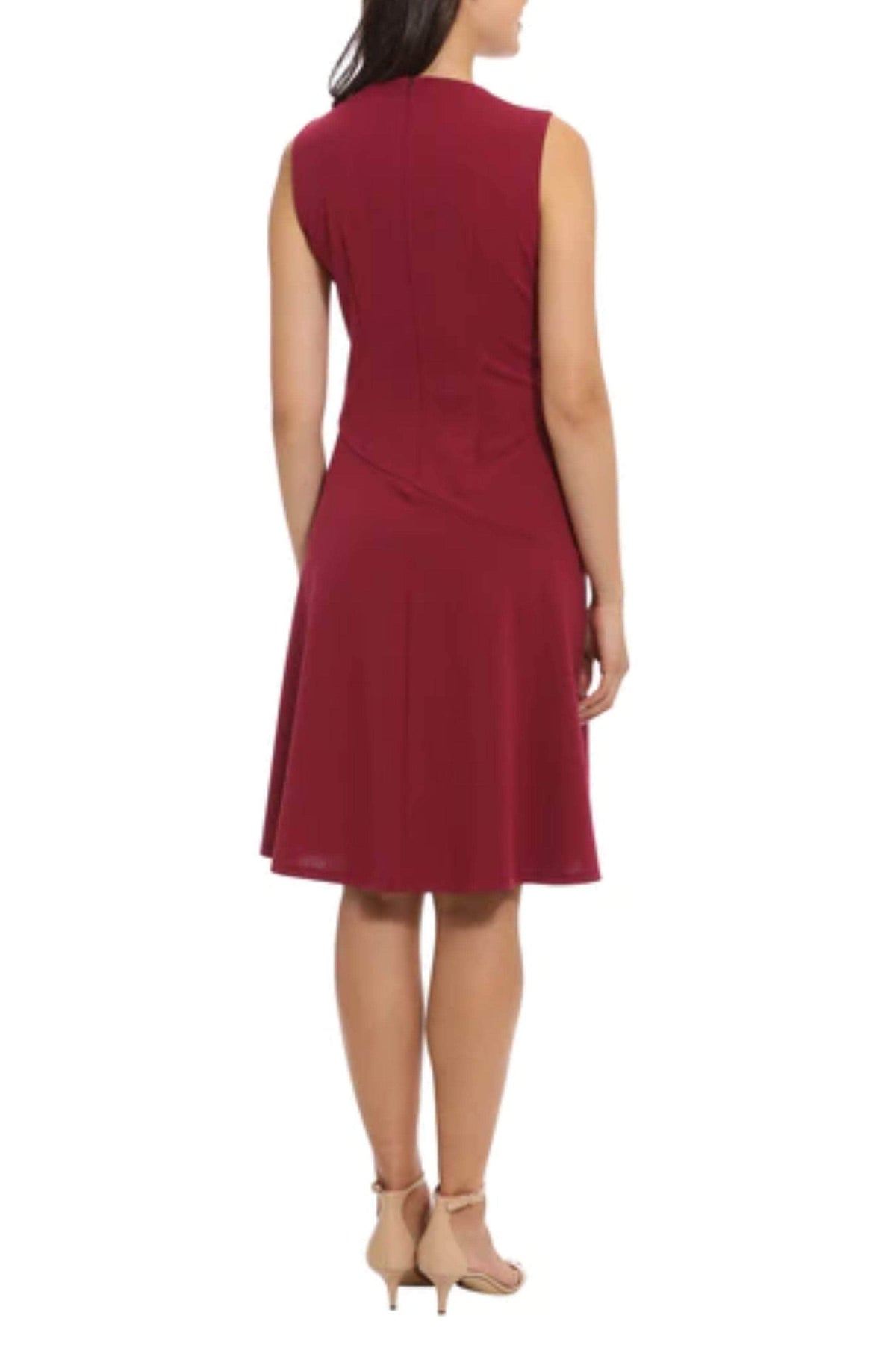 London Times T6949M - Asymmetrical Detail Dress Special Occasion Dresses