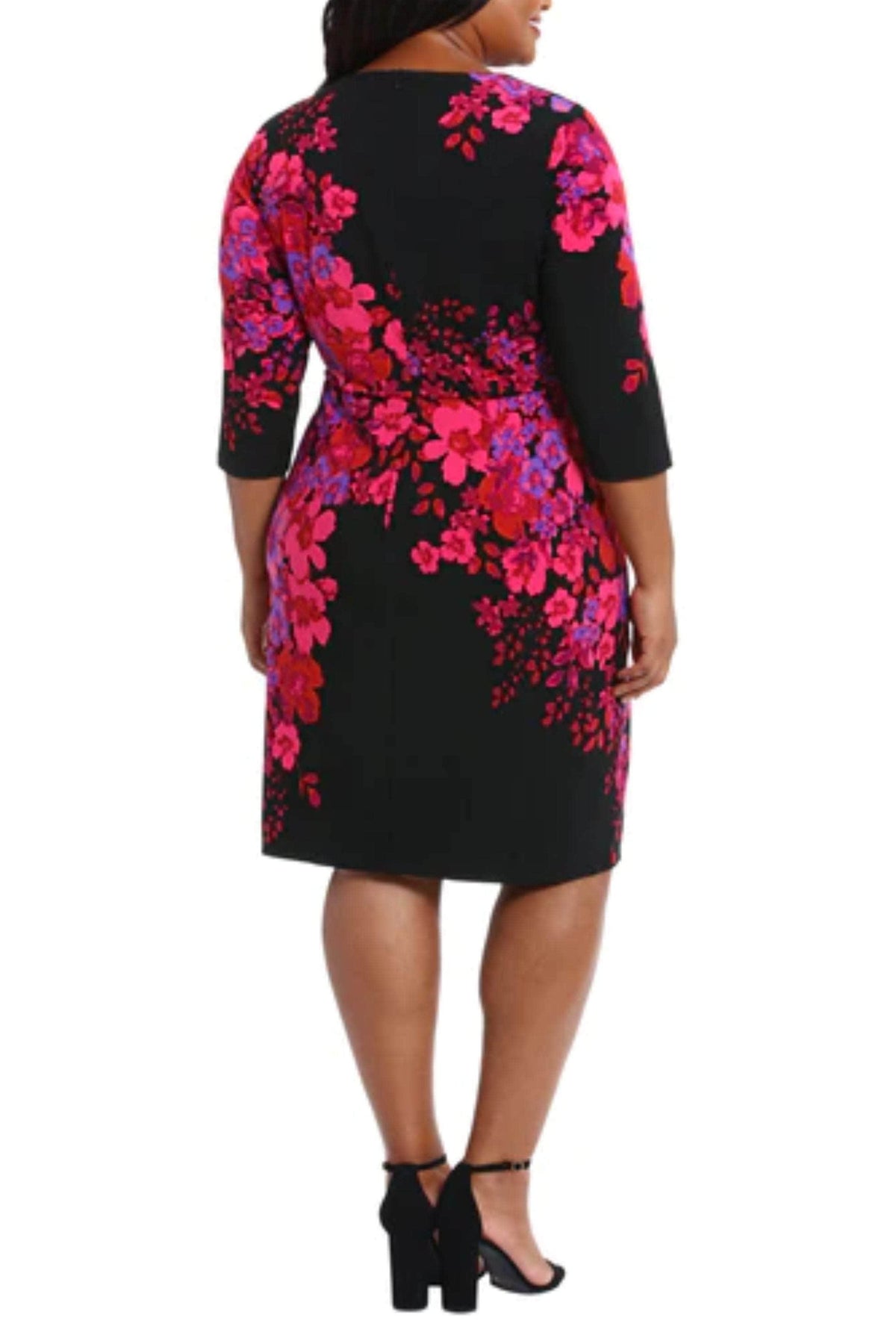 London Times T7062M - Floral Print Sheath Dress Special Occasion Dresses