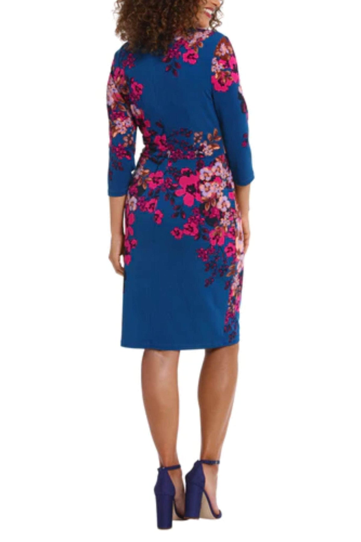 London Times T7062M - Floral Print Sheath Dress Special Occasion Dresses