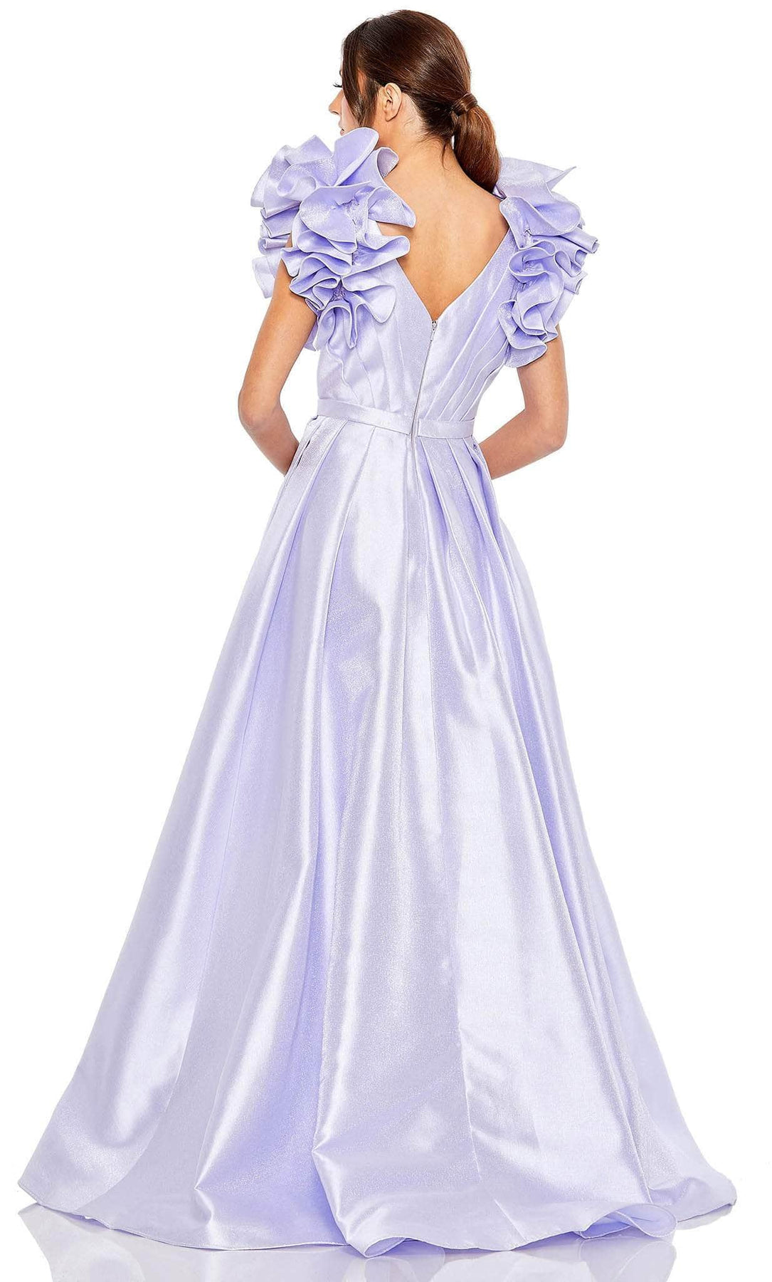 Mac Duggal 20522 - Satin-Crafted Voluminous Gown Prom Dresses