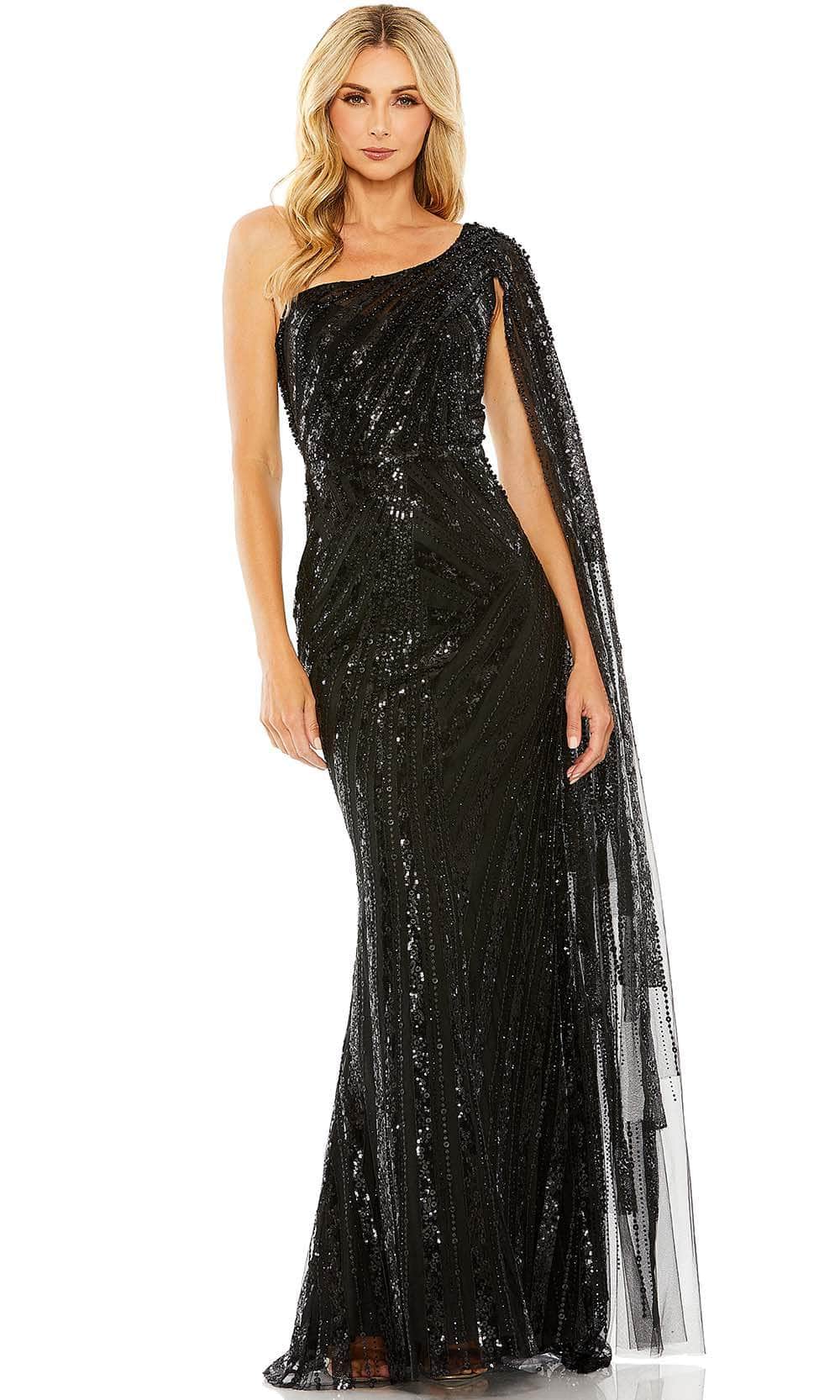 Mac Duggal 20528 - Bead Embellished Asymmetric Evening Dress Evening Dresses