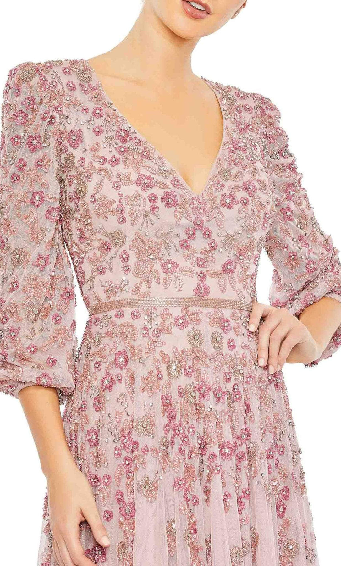 Mac Duggal 5497 - 3D Florals Long Dress