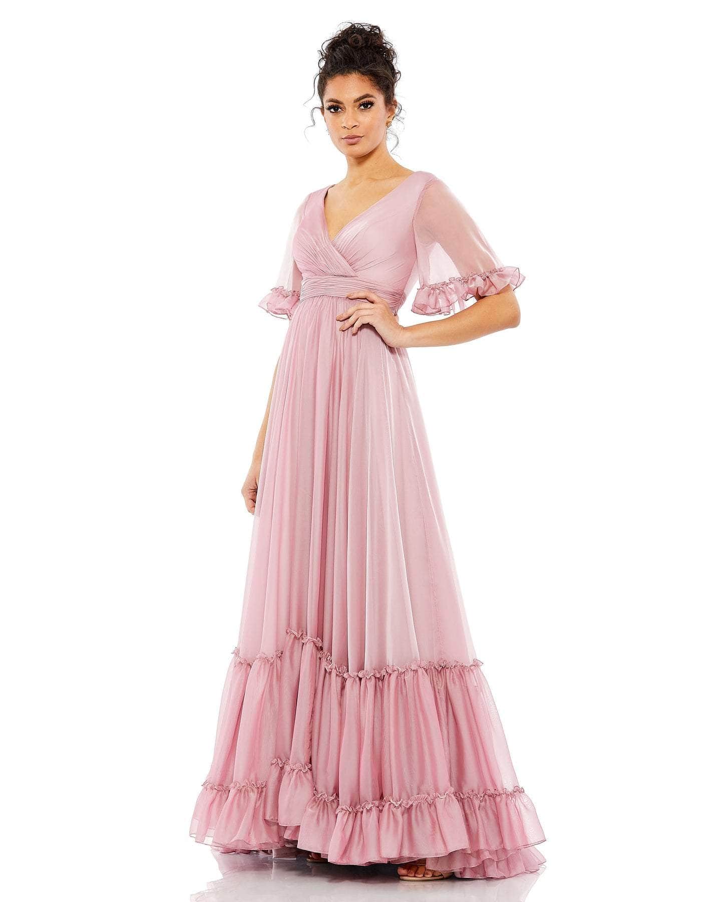 Mac Duggal 67935 - Flutter Sleeve A-Line Long Dress Special Occasion Dress 16