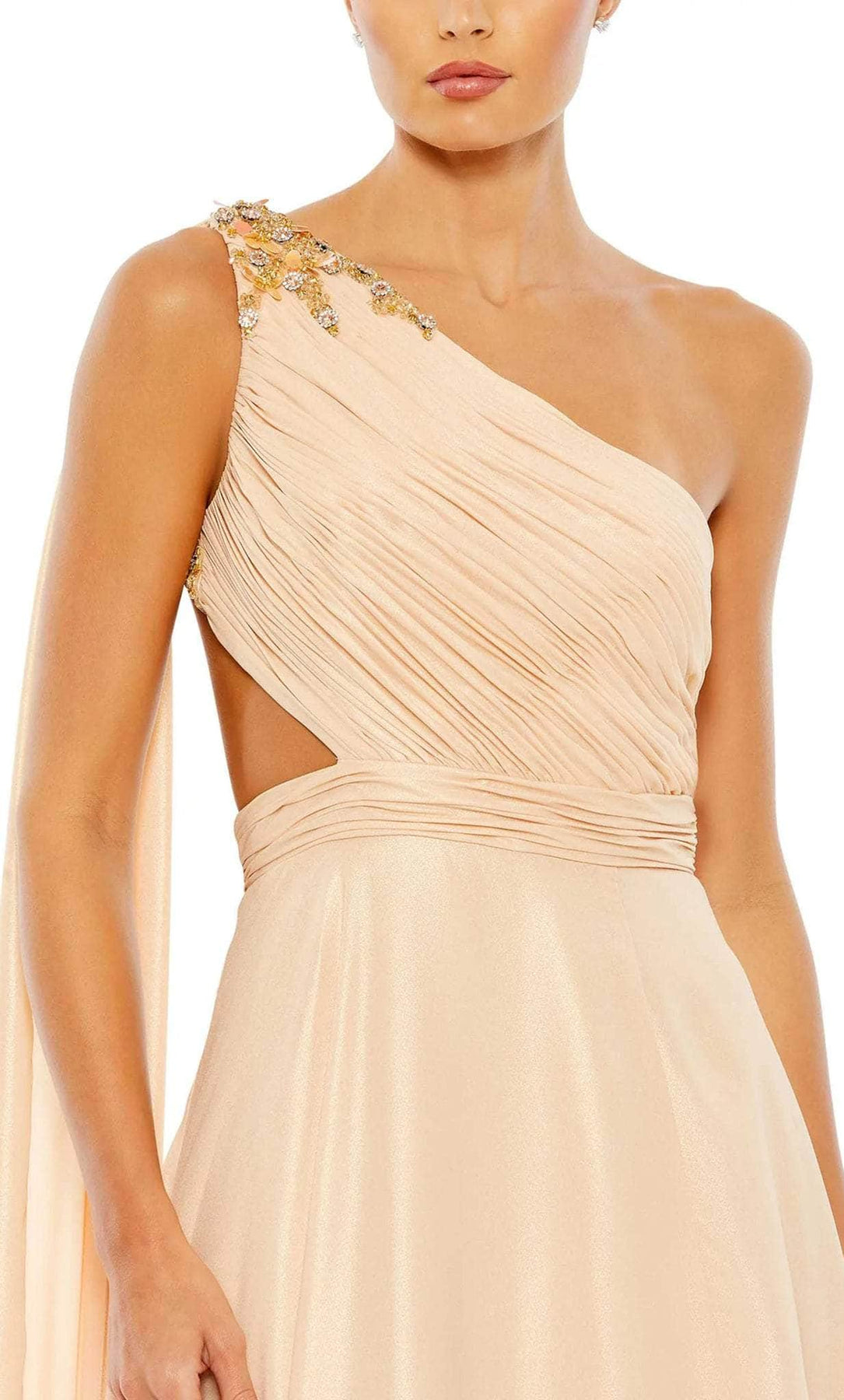 Mac Duggal 68053 - Asymmetrical Neck Gown