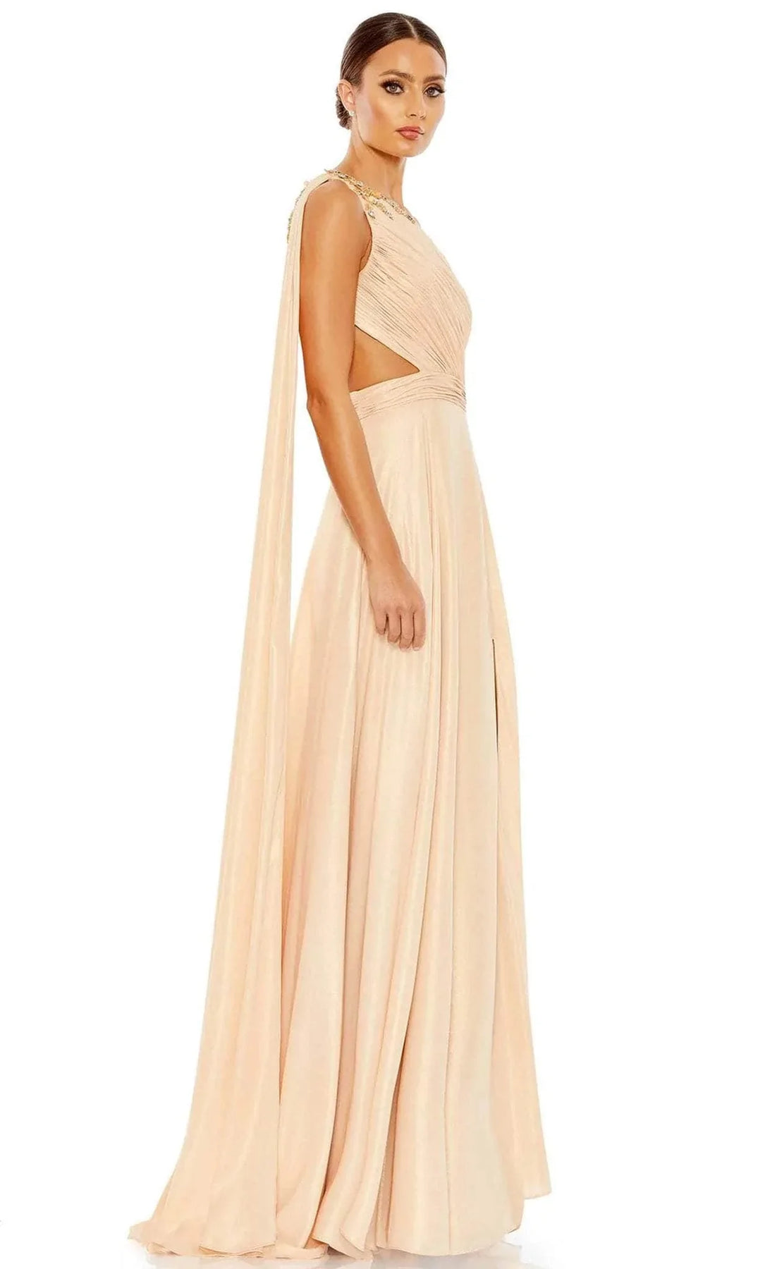 Mac Duggal 68053 - Asymmetrical Neck Gown