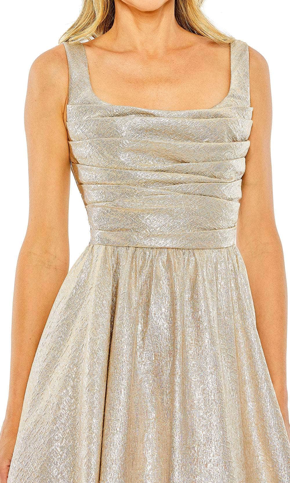 Mac Duggal 68349 - Metallic A-Line Evening Dress Evening Dresses