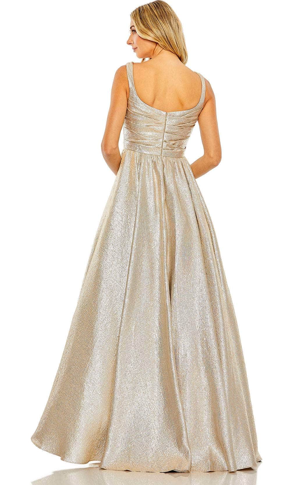 Mac Duggal 68349 - Metallic A-Line Evening Dress Evening Dresses