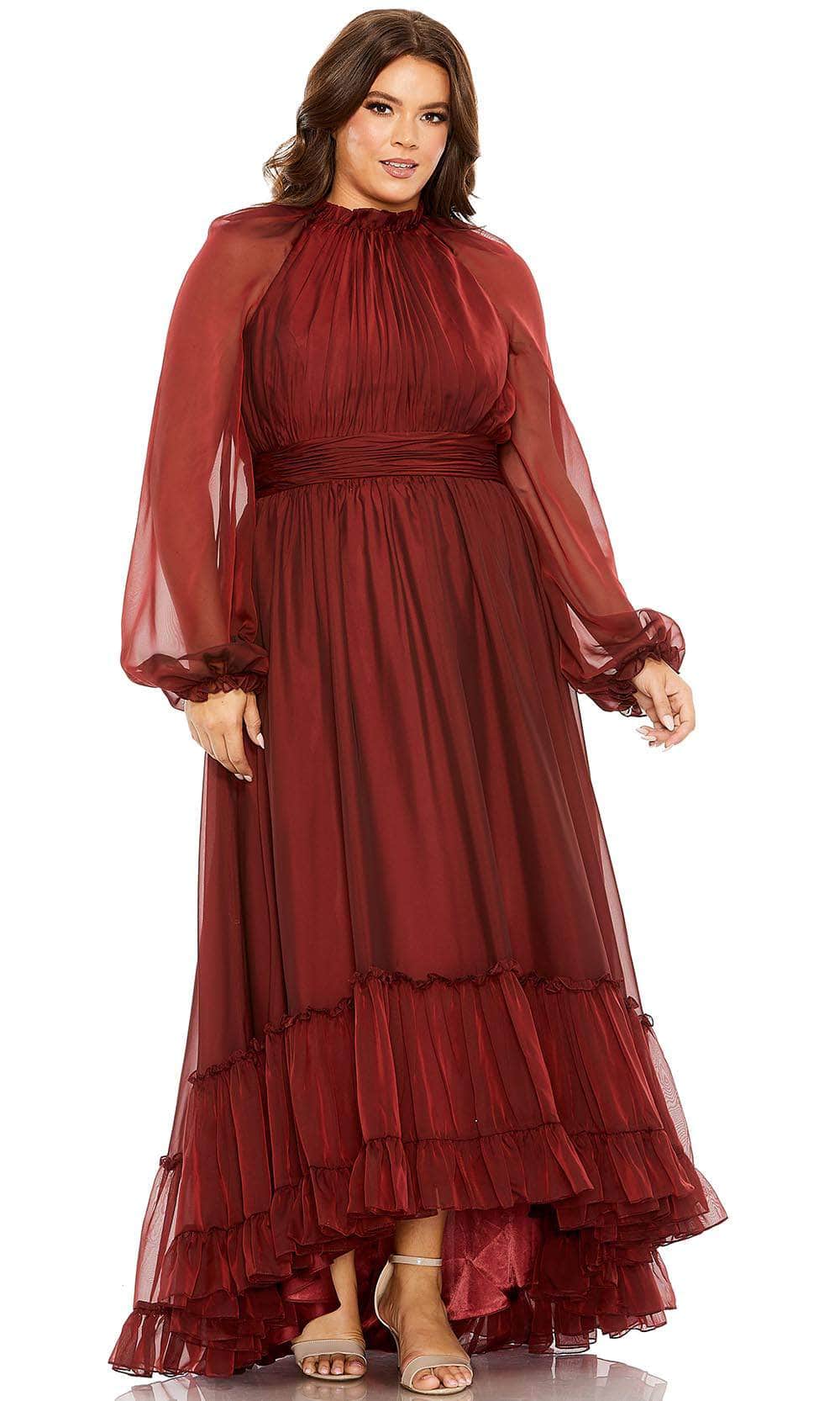 Mac Duggal 68434 - Puff Sleeve Evening Gown Mac Duggal 68434 - Puff Sleeve Evening Gown