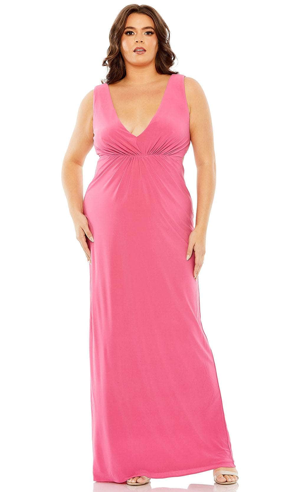 Mac Duggal 68536 - Long Column Dress - Sleeveless, Fitted Bodice, Back  Cutout, Back Slit, Back Zipper Closure  ADASA