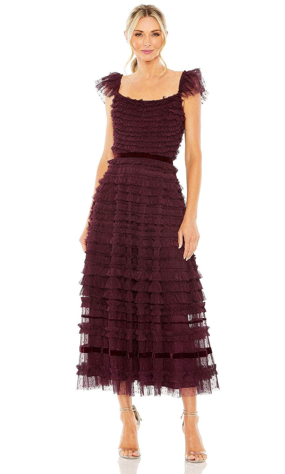 Mac Duggal 8054 - Ruffle Tiered Dress 2 /  Amethyst