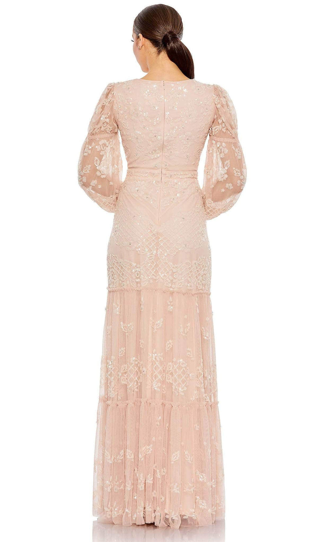 Mac Duggal 9197 - Modest Long A-line Gown Special Occasion Dress