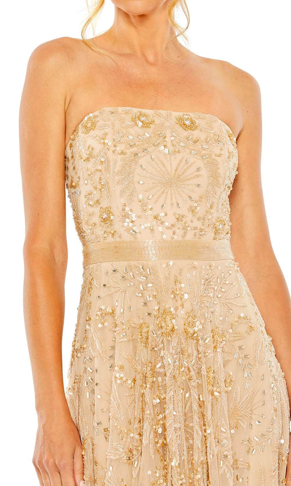 Mac Duggal 93898 - Bejeweled Tea Length Midi Dress Special Occasion Dress