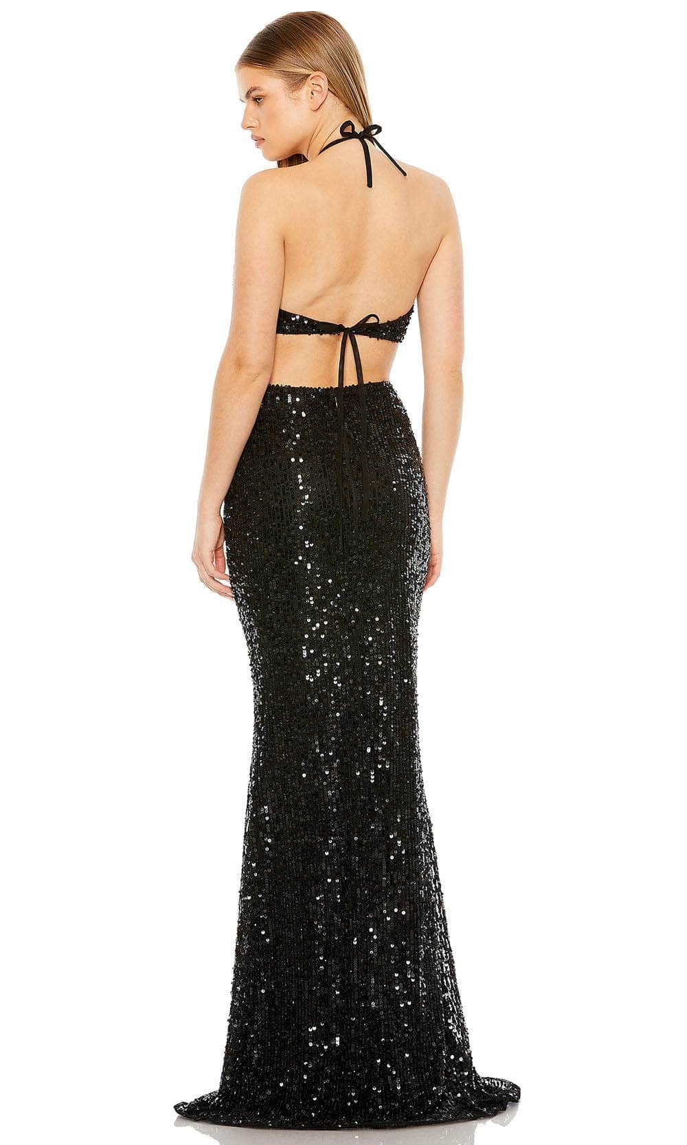 Mac Duggal 93977 - Plunging Halter Sequin Prom Dress Prom Dresses