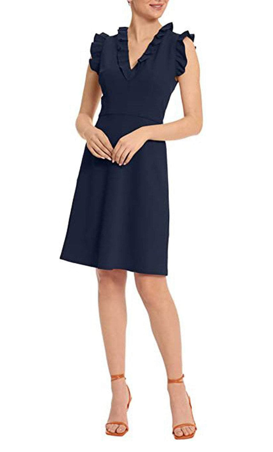 Maggy London G5197M - Ruffle Sleeve Sheath Short Dress Cocktail Dresses