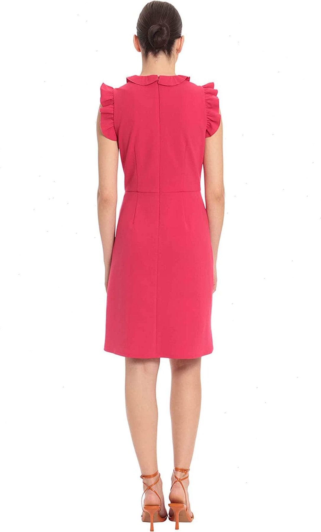 Maggy London G5197M - Ruffle Sleeve Sheath Short Dress Cocktail Dresses