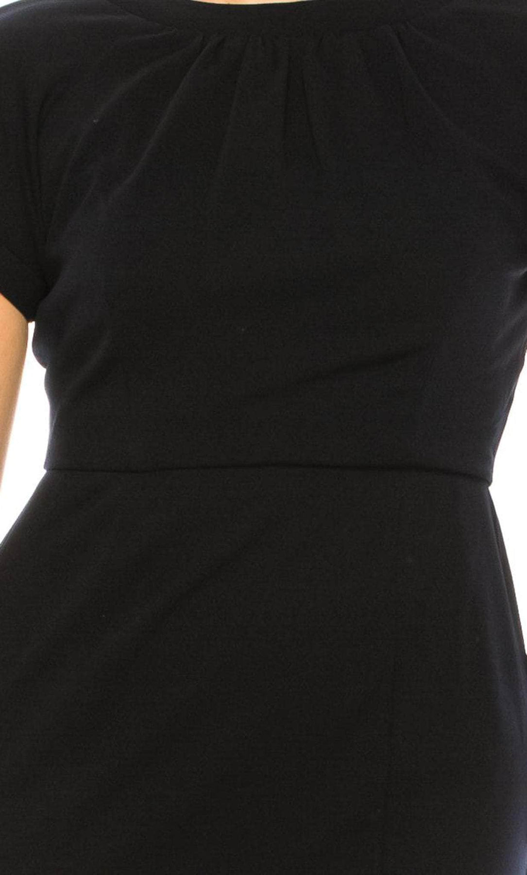 Maggy London G5309M - Shirred Jewel Neck Cocktail Dress Special Occasion Dress