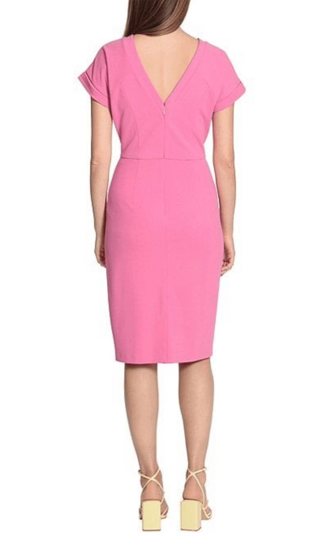 Maggy London G5309M - Shirred Jewel Neck Cocktail Dress Special Occasion Dress