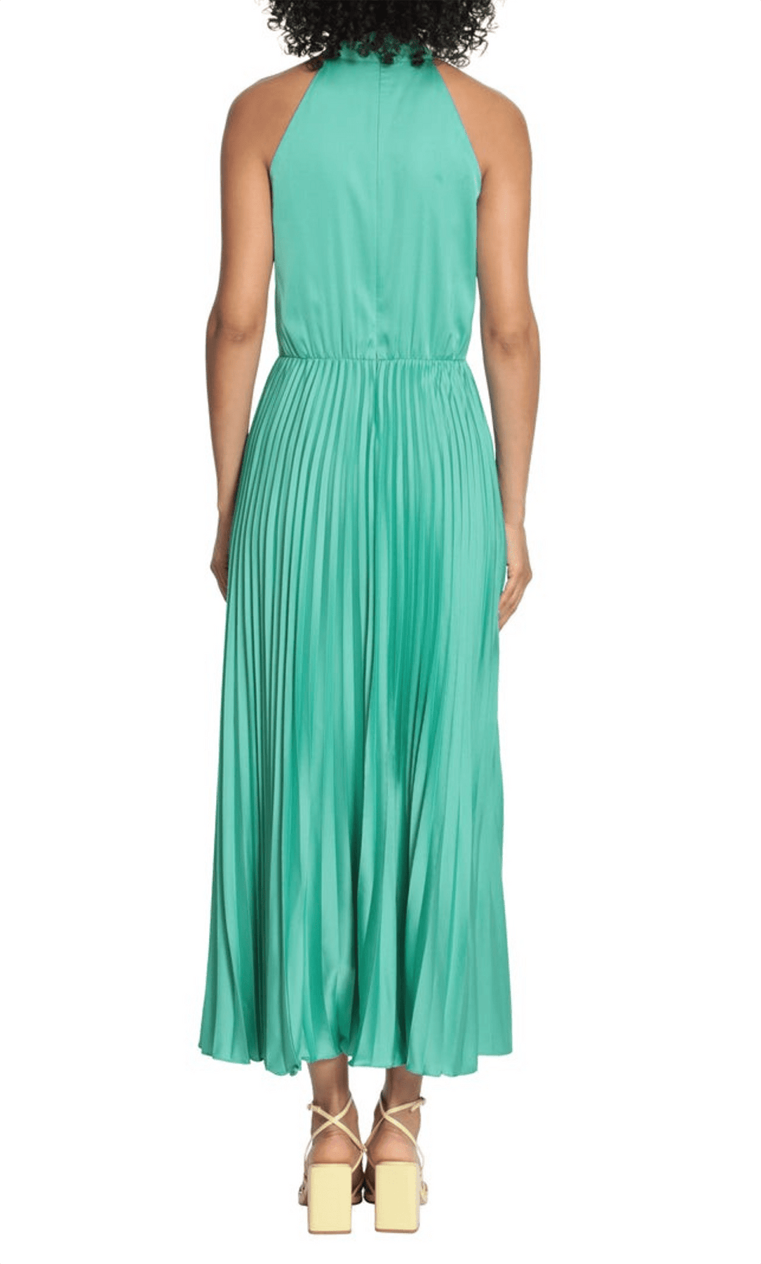 Maggy London G5328M - Halter Pleated A-line Dress Special Occasion Dress