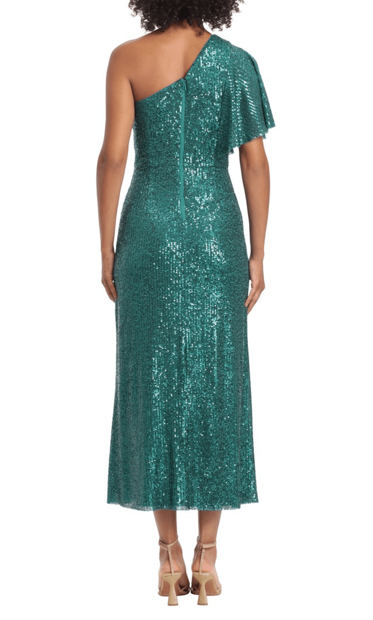 Maggy London G5510M - Sequined Asymmetrical Dress Special Occasion Dress