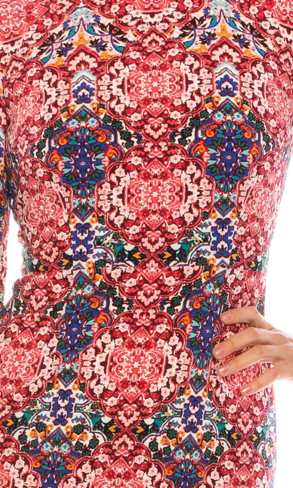 Maggy London - GST54M Knee Length Print Sheath Dress In Print