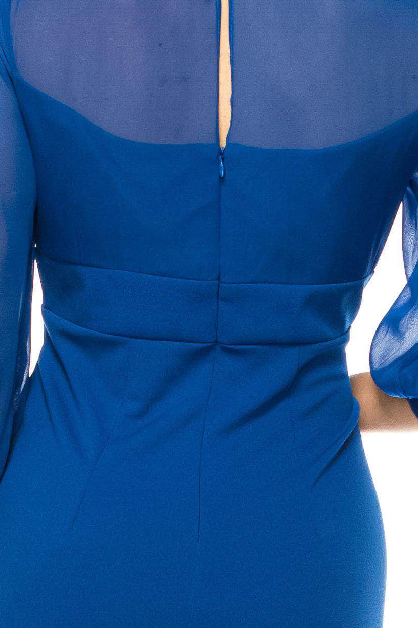 Maison Tara 95782M - Puff Sleeves Empire Formal Dress Special Occasion Dresses