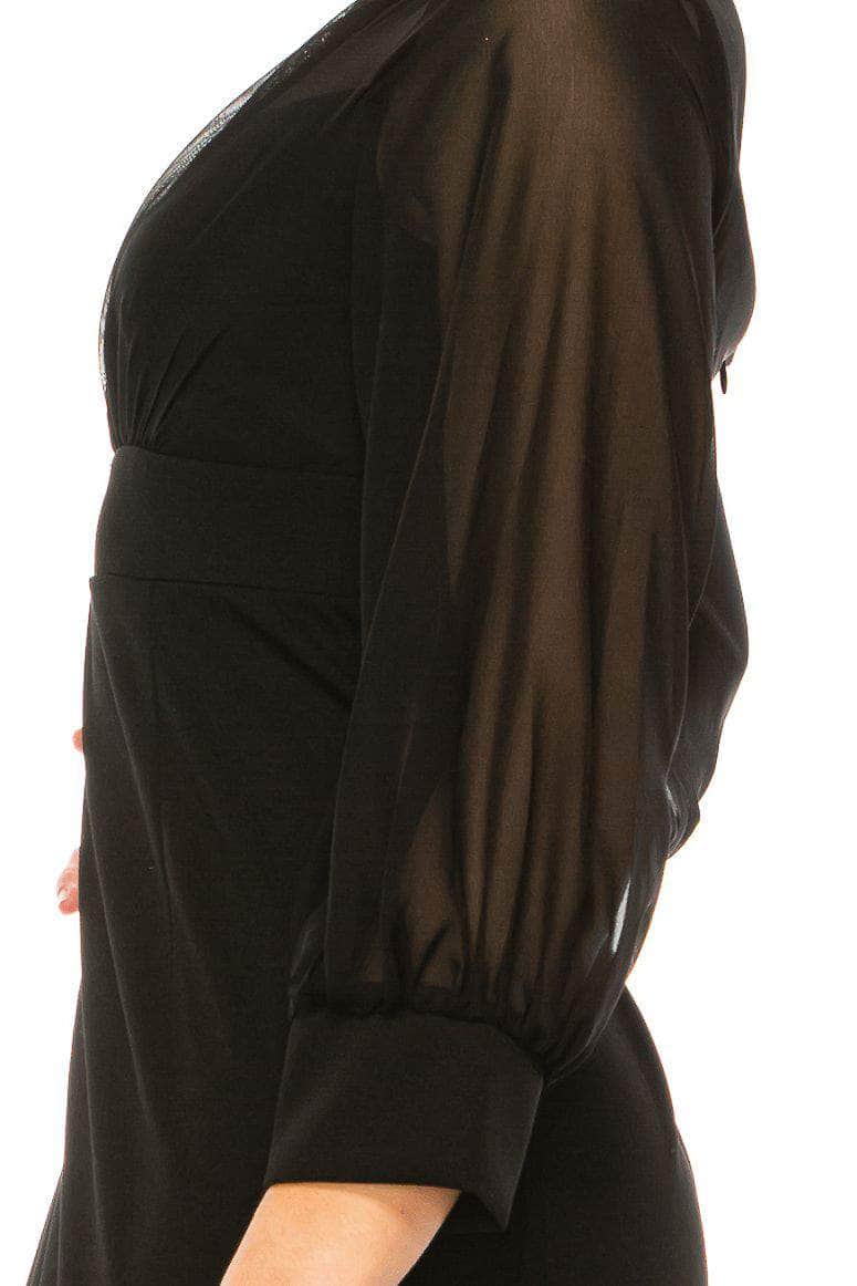 Maison Tara 95782M - Puff Sleeves Empire Formal Dress Special Occasion Dresses
