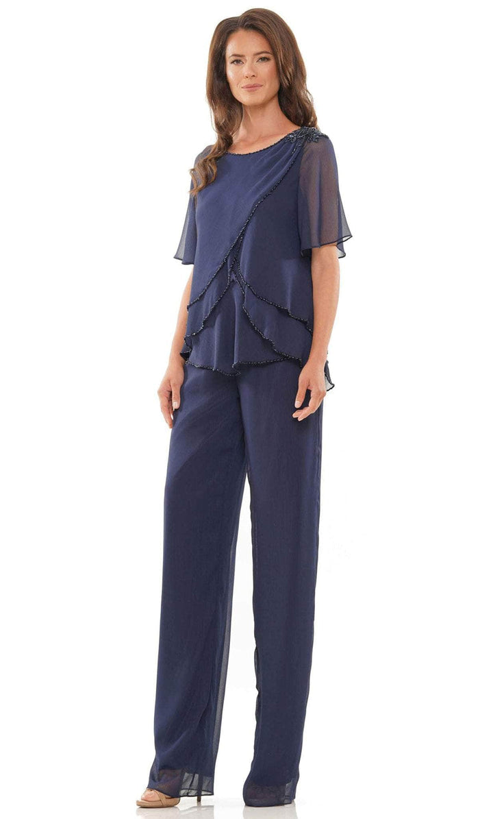 Marsoni by Colors - Two Piece Pantsuit M321 In Blue