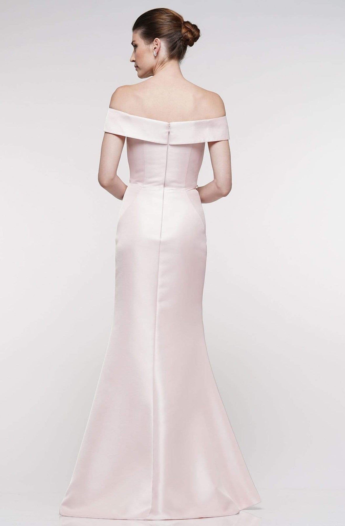 Marsoni By Colors - MV1003 Off Shoulder Jewel Accented Mermaid Gown Mother of the Bride Dresses