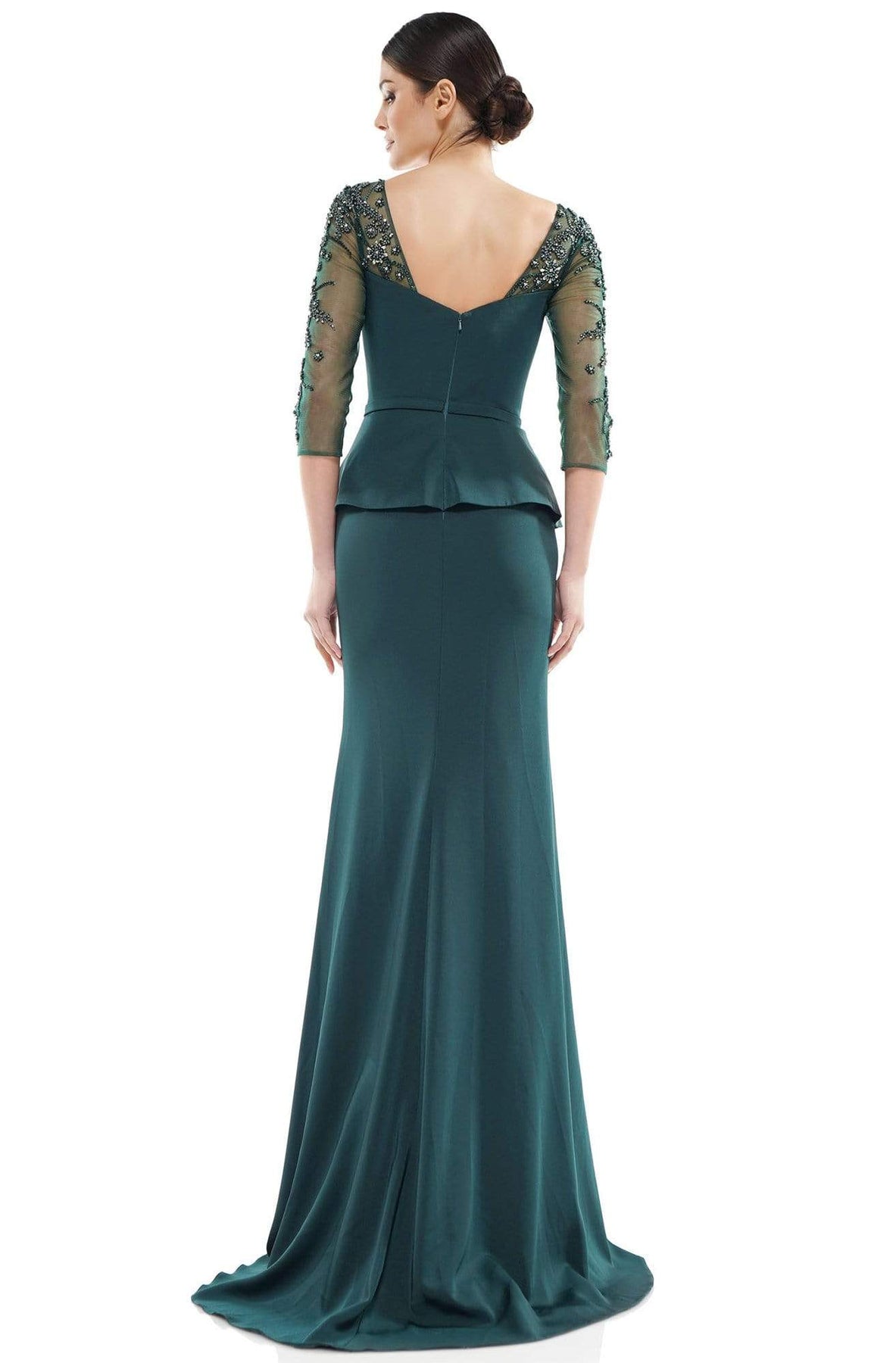 Marsoni by Colors - MV1037 Embellished Sweetheart Trumpet Dress Mother of the Bride Dresses