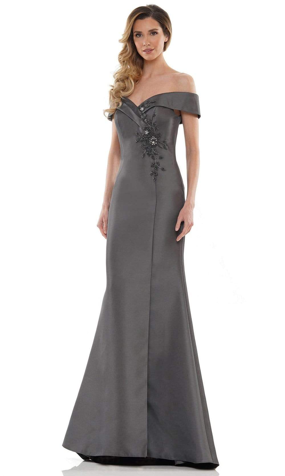 Marsoni by Colors MV1140 - Embellished Off Shoulder Formal Dress ADASA Marsoni by Colors MV1140 - Embellished Off Shoulder Formal Dress ADASA