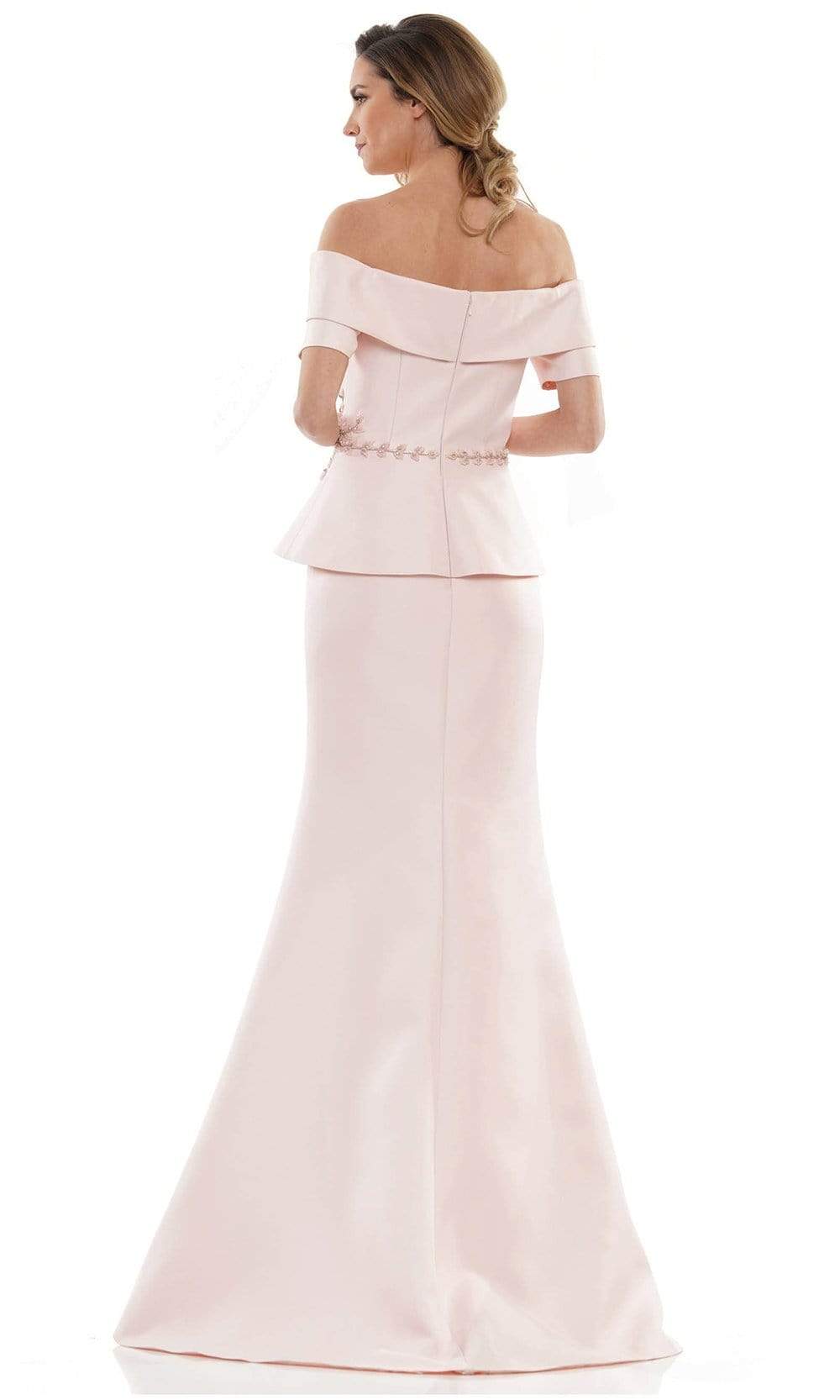 Marsoni by Colors - MV1144 Peplum Trumpet Evening Dress Mother of the Bride Dresses